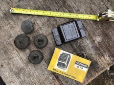 BakeOlite - 3 light switches, 1 plug lid, 1 Bell transformer in original box