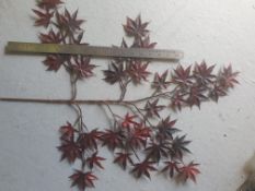 16 Pieces of Artificial Japanese Maple - painted