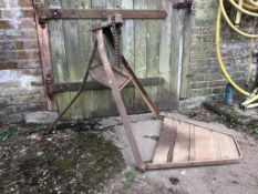 Vintage Pipe bending bench - great Film prop