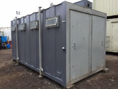 Anti Vandal Steel Portable Toilet Block 16ft x 8ft
