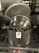 3 x Cooking Pots, 3 x Saucepans