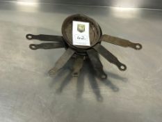 6 x Cast Iron Mini Frying Pans