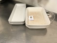 3 x Pillivuyt Trays, 3 x Revol Dishes