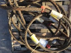 16T 6M Wire Rope Sling x 3