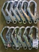 Safety harness clips