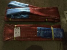 2x 5 ton two meter lifting straps