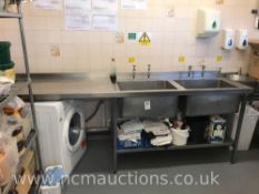 Double Stainless Steel Sink & Draining Board