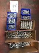 CIRCA 1000 WIRE ROPE HARD EYE THIMBLES 3MM TO 10MM