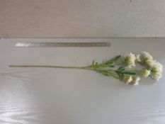 23 x Artificial wild flower - Cream