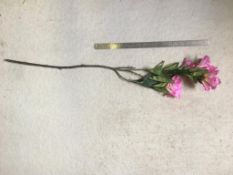 23 x Artificial Rhododendron stems - Pink flowers - Unused