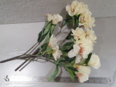 29 x Artificial Cream Rhododendron Flowers