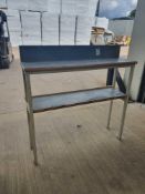 Work bench. H,126cm x l,125cm x w,37cm