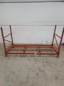 Tyre stillage. H,120cm x l,228cm x w,100cm