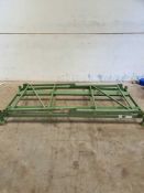 Tyre stillage. H,120cm x l,228cm x w,100cm