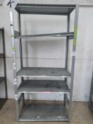 Metal shelving. H,83
