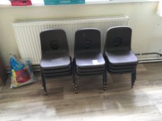 12 x stacking chairs