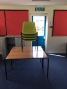 2 x tables with 4 x chairs, 1100x550mm