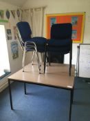 2 x tables with 6 x chairs