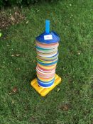 Set of training cones, as lotted