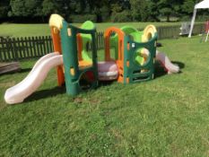 Little tikes slot together activity centre with 2 x slides and tunnel