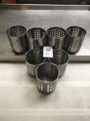 7 x Chrome Cutlery Holders