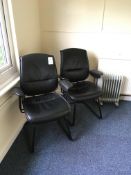 2 x cantilever frame chairs