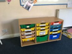 Multi tray storage unit