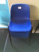 4 x stacking chairs