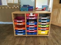 Multi tray storage unit