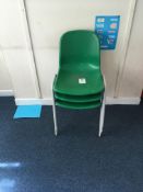 3 x stacking chairs