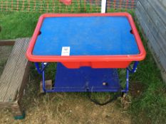 Play bath on steel stand