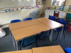 3 x tables with 6 x chairs
