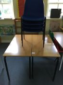 2 x tables with 4 x chairs, 1100x550mm