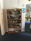 Pine bookcase, 910x1650mm h