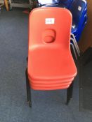 4 x stacking chairs