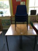 2 x tables with 4 x chairs, 1100x550mm