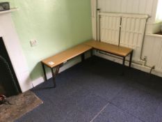 2 x changing room benches, 900mm