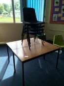2 x tables with 4 x chairs, 1100x550mm
