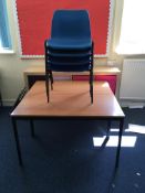 2 x tables with 4 x chairs, 1100x550mm