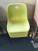 4 x stacking chairs