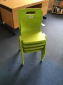 4 x stacking chairs