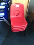 4 x stacking chairs