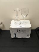 4 x Michelangelo Burgundy Glasses