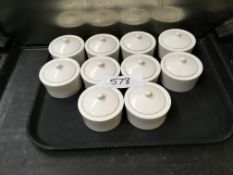 10 x Sugar Bowls with Lids