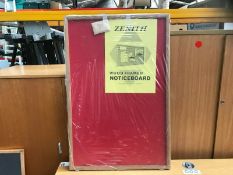 20 X Red Felt Noticeboards 60 x 90cm