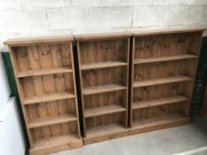 3 x Rustic Shelving Units