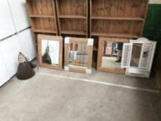 10 X Mirrors & Light Fitting