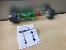 Gemu Variable Area Flow Meter, Stainless Steel Float & Magnet, 807R50D