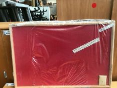 15 X Red Felt Noticeboards 60 x 90cm