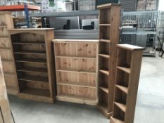 4 x Rustic Shelving Units